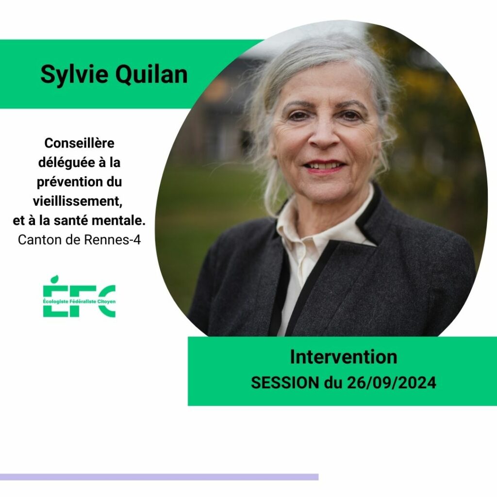 Sylvie Quilan, groupe écologiste, fédéraliste et citoyen, département Ille-et-vilaine