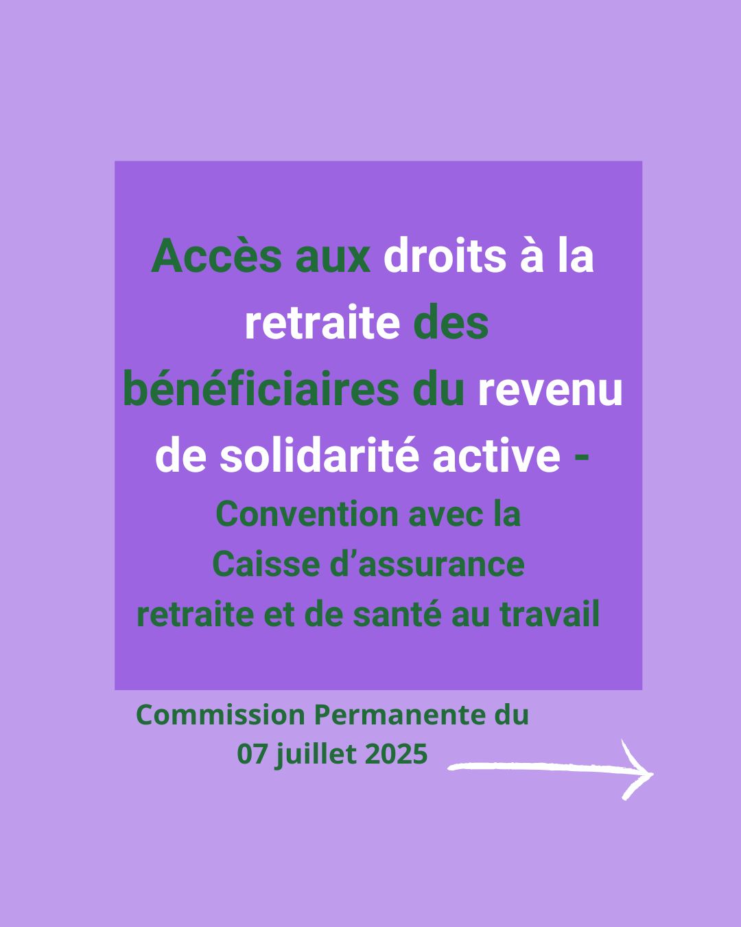Accès aux droits à la retraite des bénéficiaires du RSA – Caroline Roger Moigneu- Commission permanente