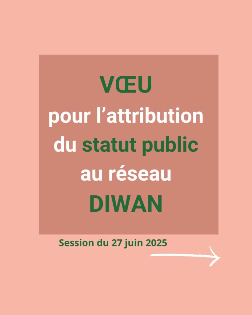 Vœu pour l'attribution du statut public au réseau Diwan