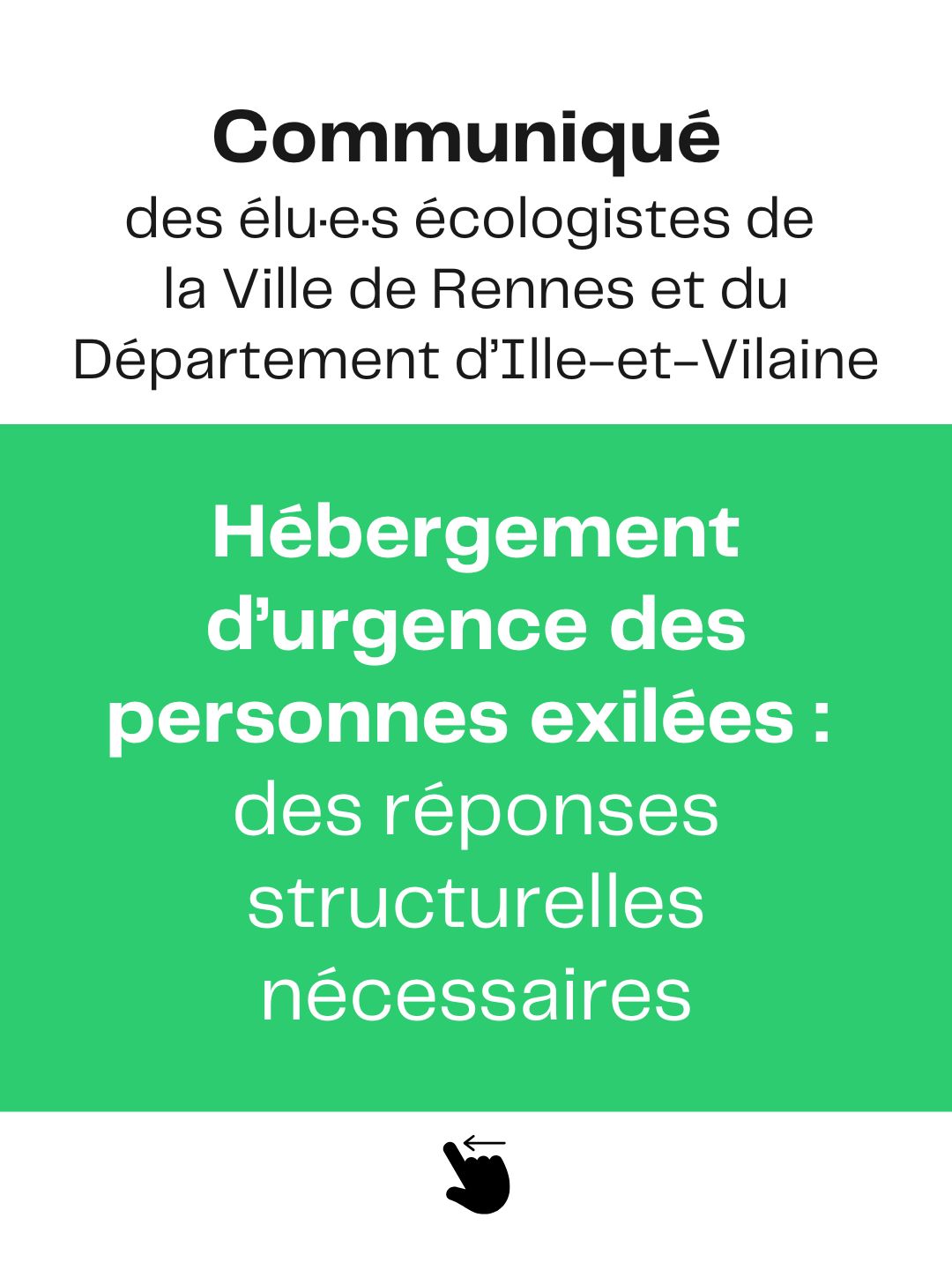 « Hébergement d’urgence des personnes exilées : des réponses structurelles nécessaires » Communiqué de Presse