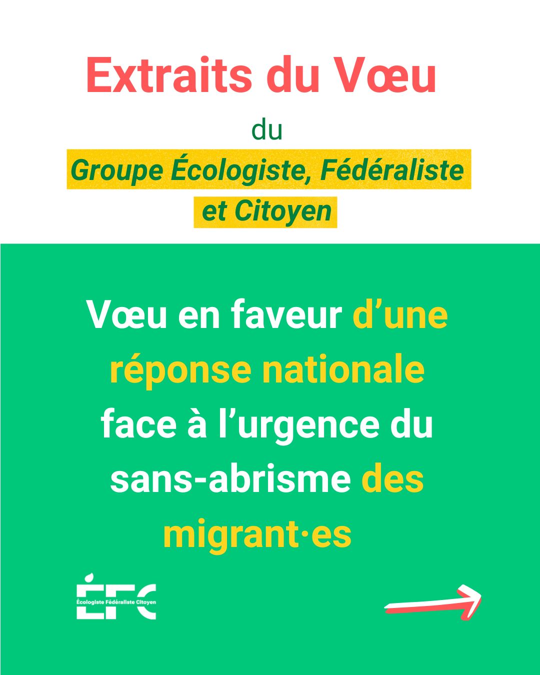 Vœu en faveur d&rsquo;une réponse nationale face à l&rsquo;urgence du sans-abrisme des migrant·es