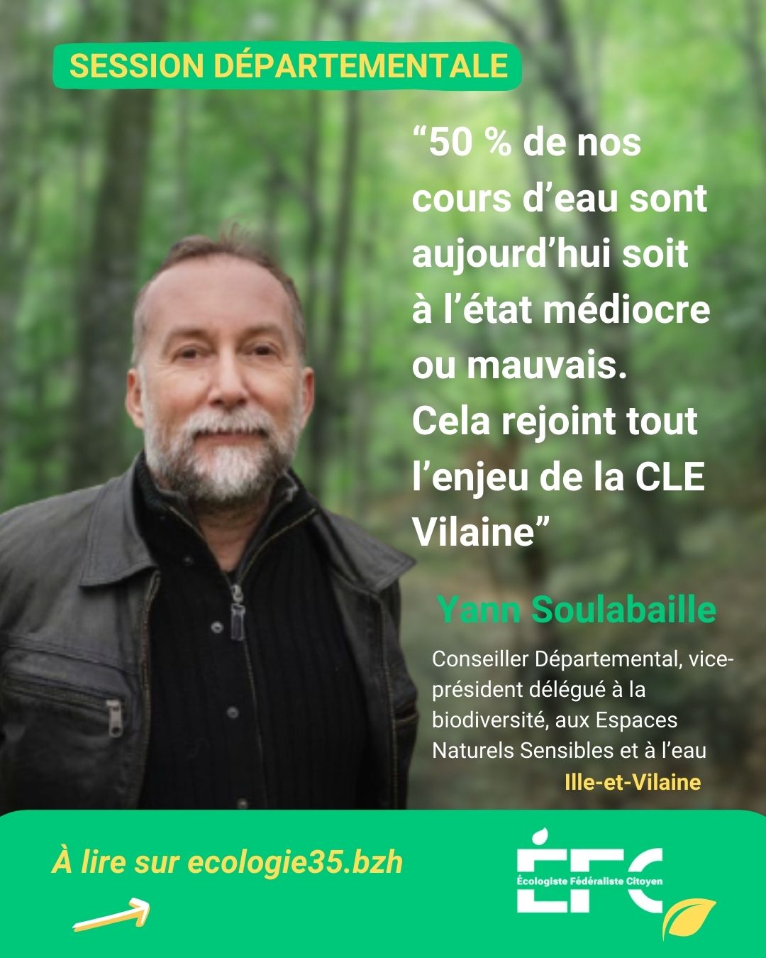 L&rsquo;EAU, l&rsquo;Ille-et-Vilaine, un territoire vulnérable – Session Février – Yann Soulabaille