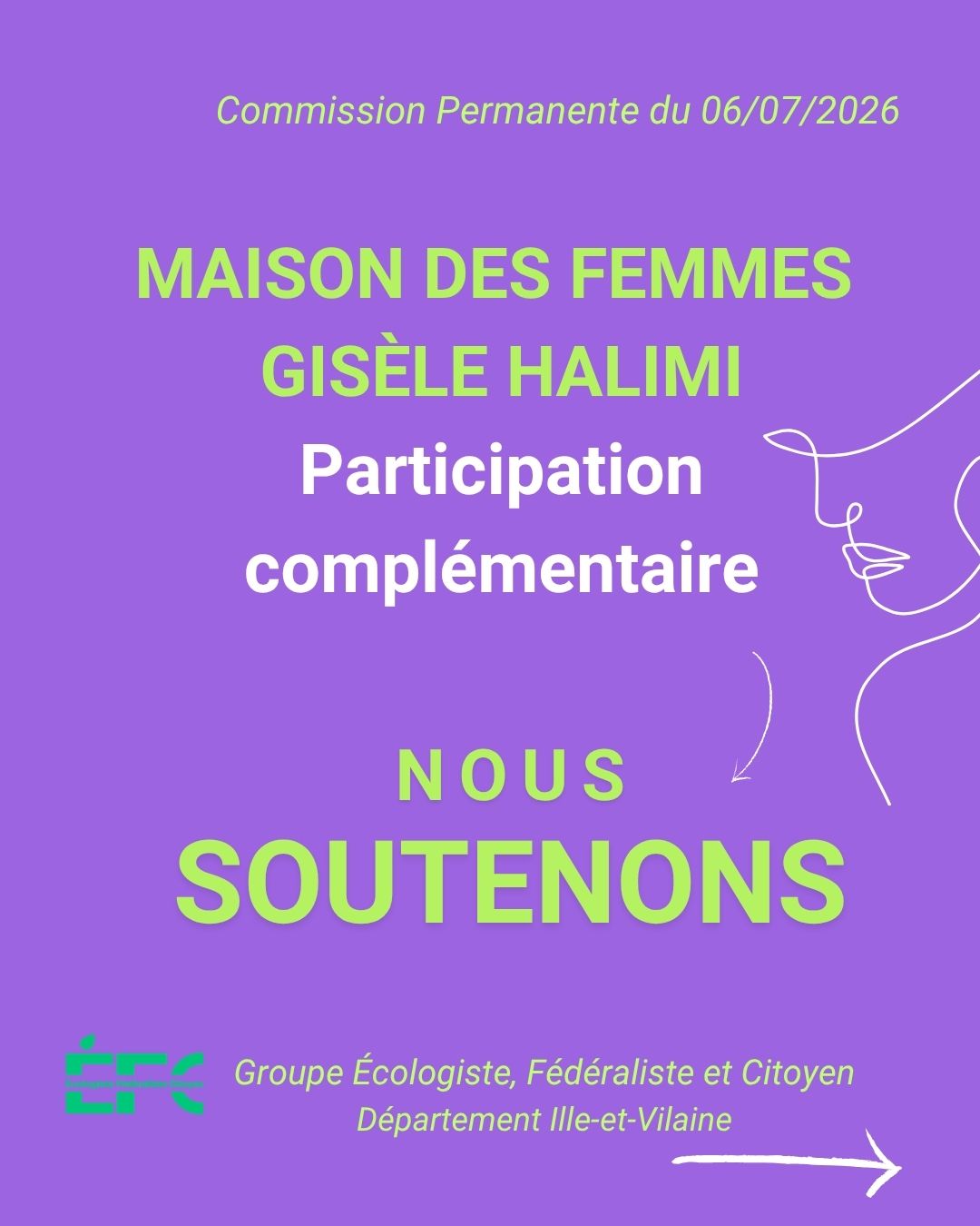 MAISON DES FEMMES GISÈLE HALIMI Participation complémentaire – NOUS SOUTENONS
