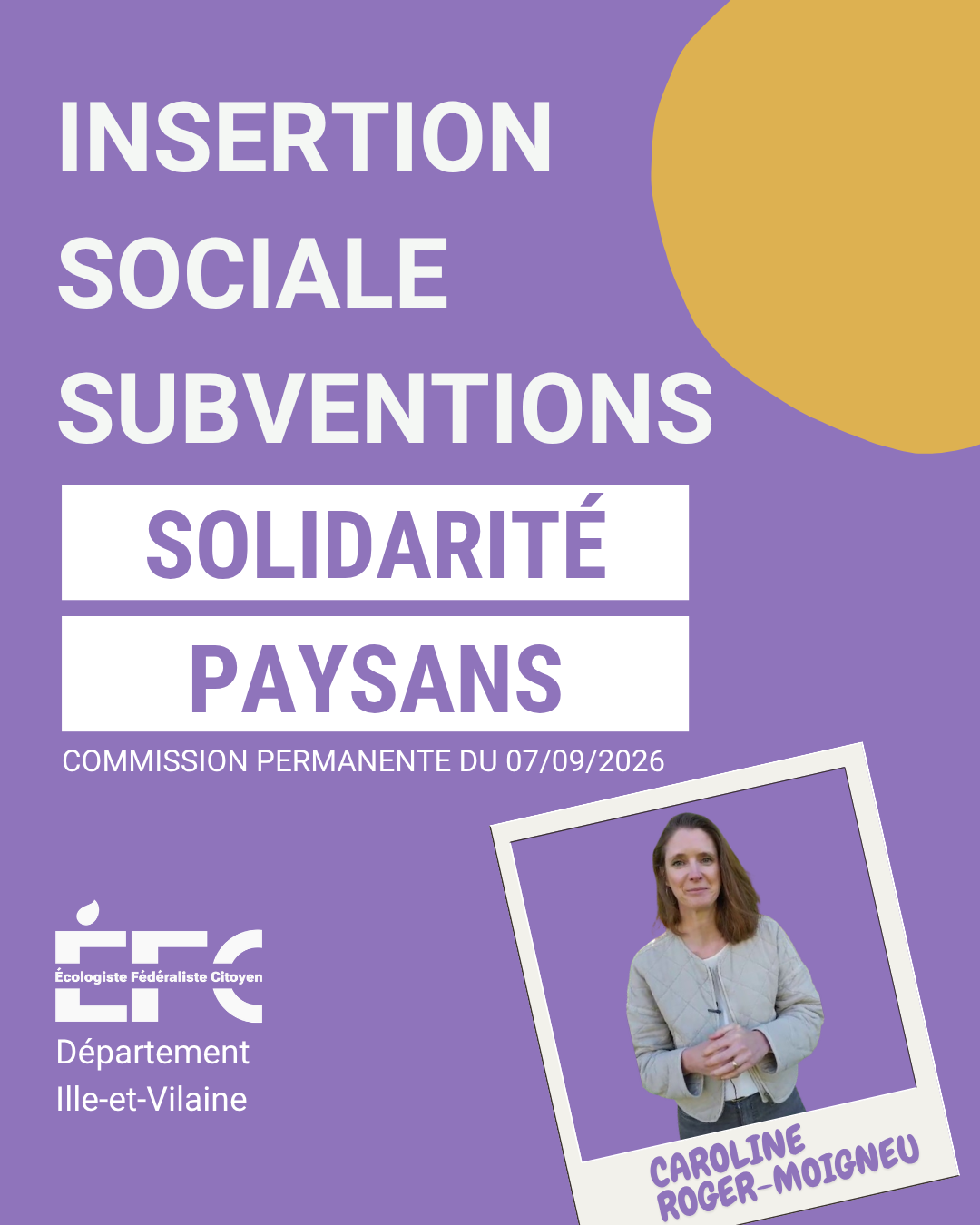 Insertion sociale : soutien à Solidarité Paysans Bretagne – Caroline Roger-Moigneu